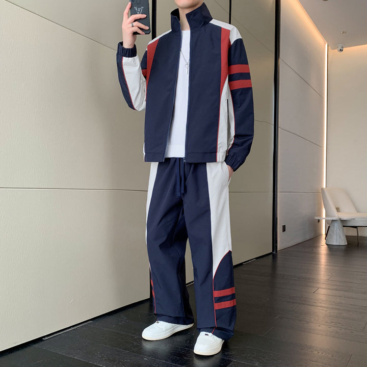 Herren Sportlicher Trainingsanzug mit atmungsaktiven Eigenschaften und funktionalen Seitentaschen Aliams