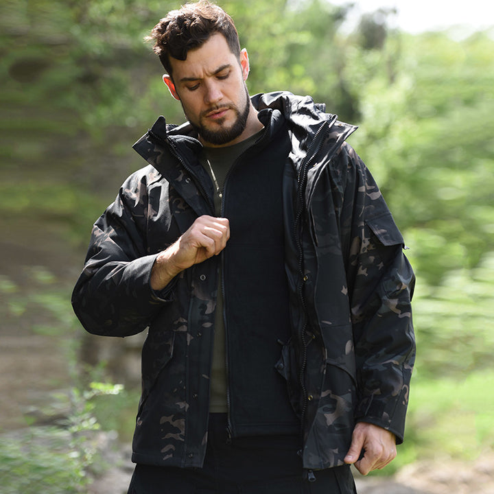 Herren wetterfeste Camouflage-Jacke Aliams