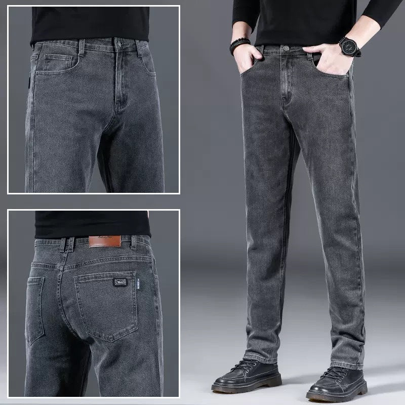 Herren modische Slim-Fit Jeans aus weichem Denim Aliams