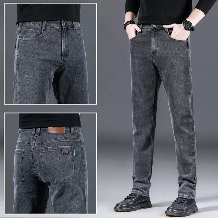 Herren modische Slim-Fit Jeans aus weichem Denim Aliams