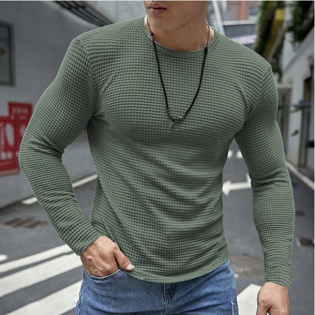 Herren vielseitiges Langarmshirt im strukturierten Design Aliams