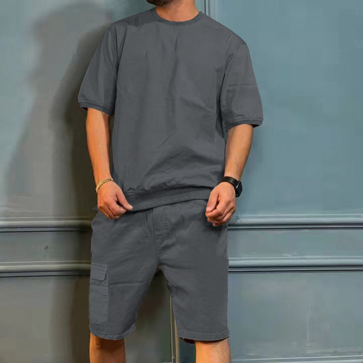 Herren Freizeitoberteil mit modernen Cargo-Shorts Aliams