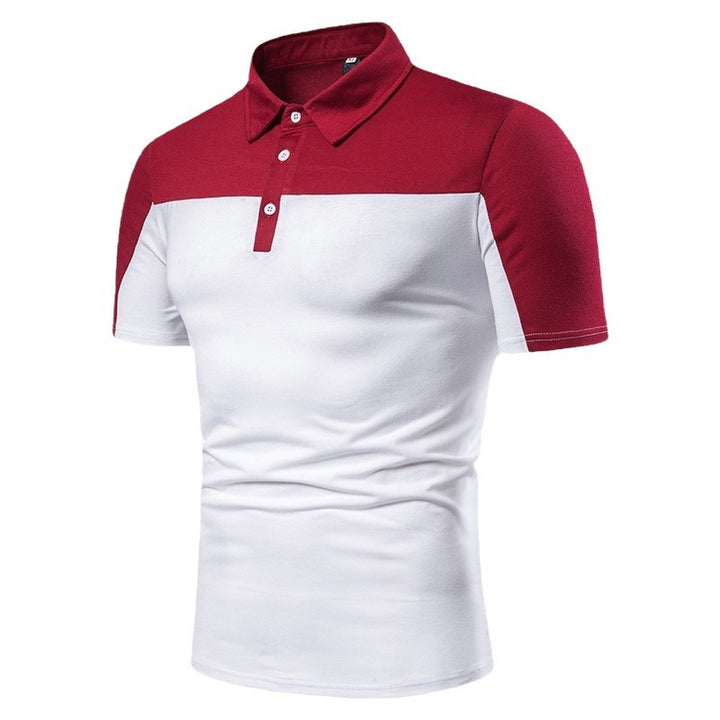 Herren Sportliches Poloshirt mit kreativem Grafikdesign und markantem Schnitt Aliams