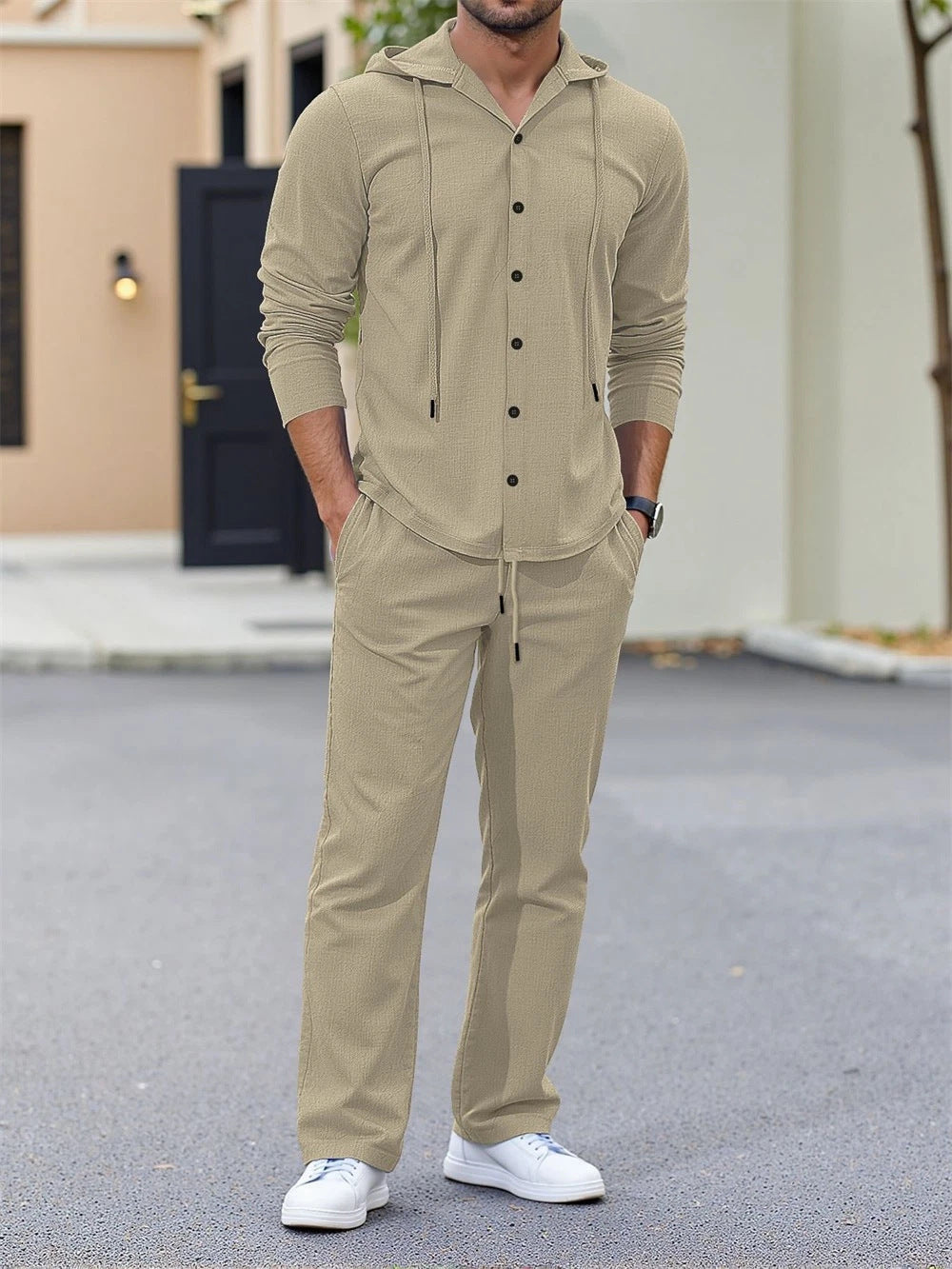 Herren Freizeitanzug mit modischem Schnitt und praktischen Taschen Aliams