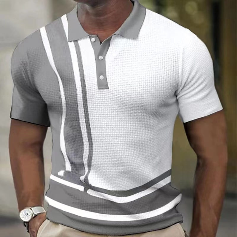 Herren Poloshirt mit modernem Strukturdesign und sportlichen Akzenten Aliams