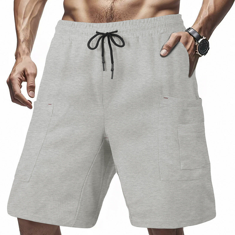 Herren Cargo-Shorts mit multifunktionalen Taschen und elastischem Bund Aliams