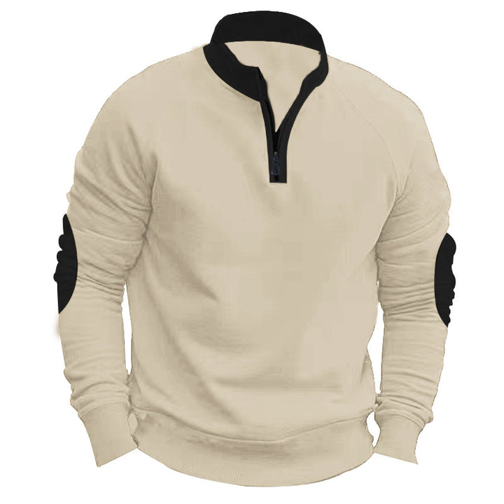 Herren sportlicher Pullover mit Reißverschluss Aliams