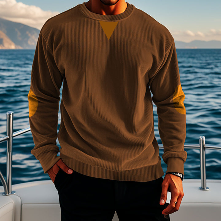 Herren eleganter Strickpullover mit modernen Akzenten Aliams