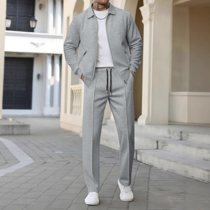 Herren elegante Sportjacke mit passender Hose Aliams