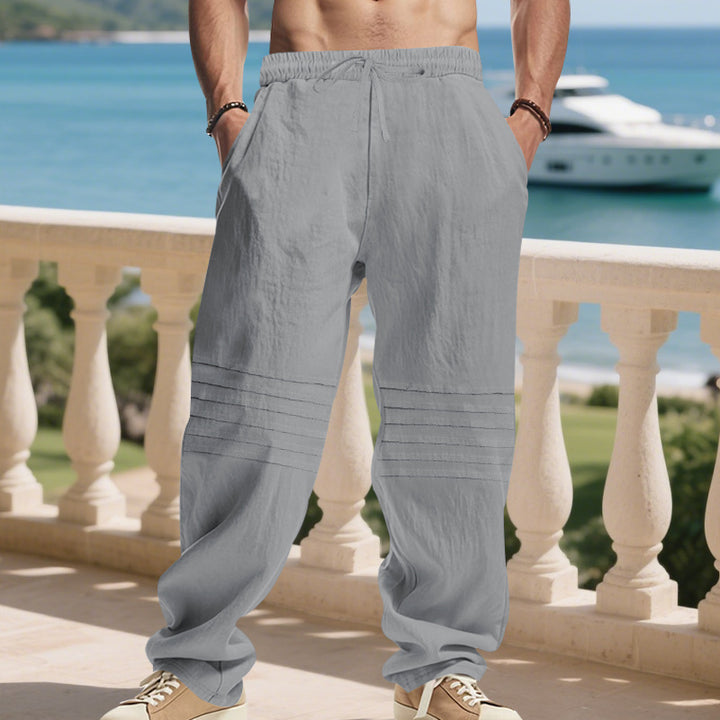 Herren Freizeithose mit elastischem Bund und lässigem Schnitt Aliams