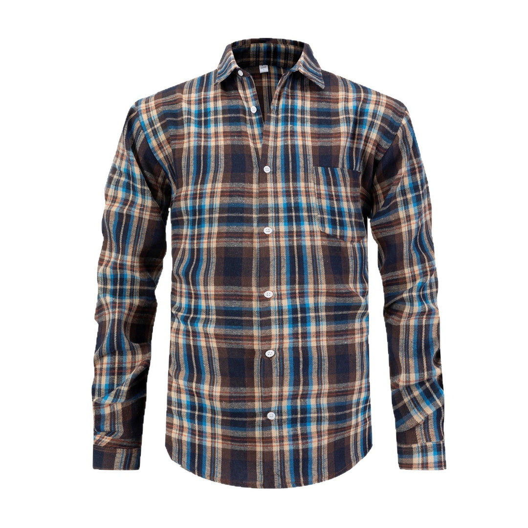 Herren kariertes Flanellhemd Aliams
