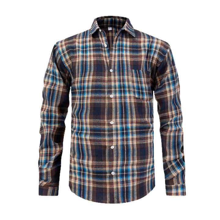 Herren kariertes Flanellhemd Aliams