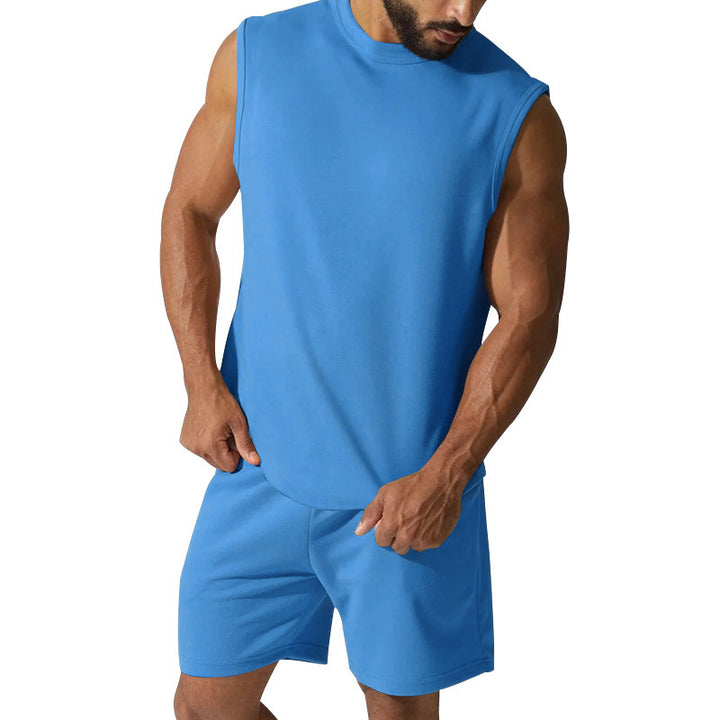 Herren sportliches Kurzarm-Set aus atmungsaktivem Material Aliams