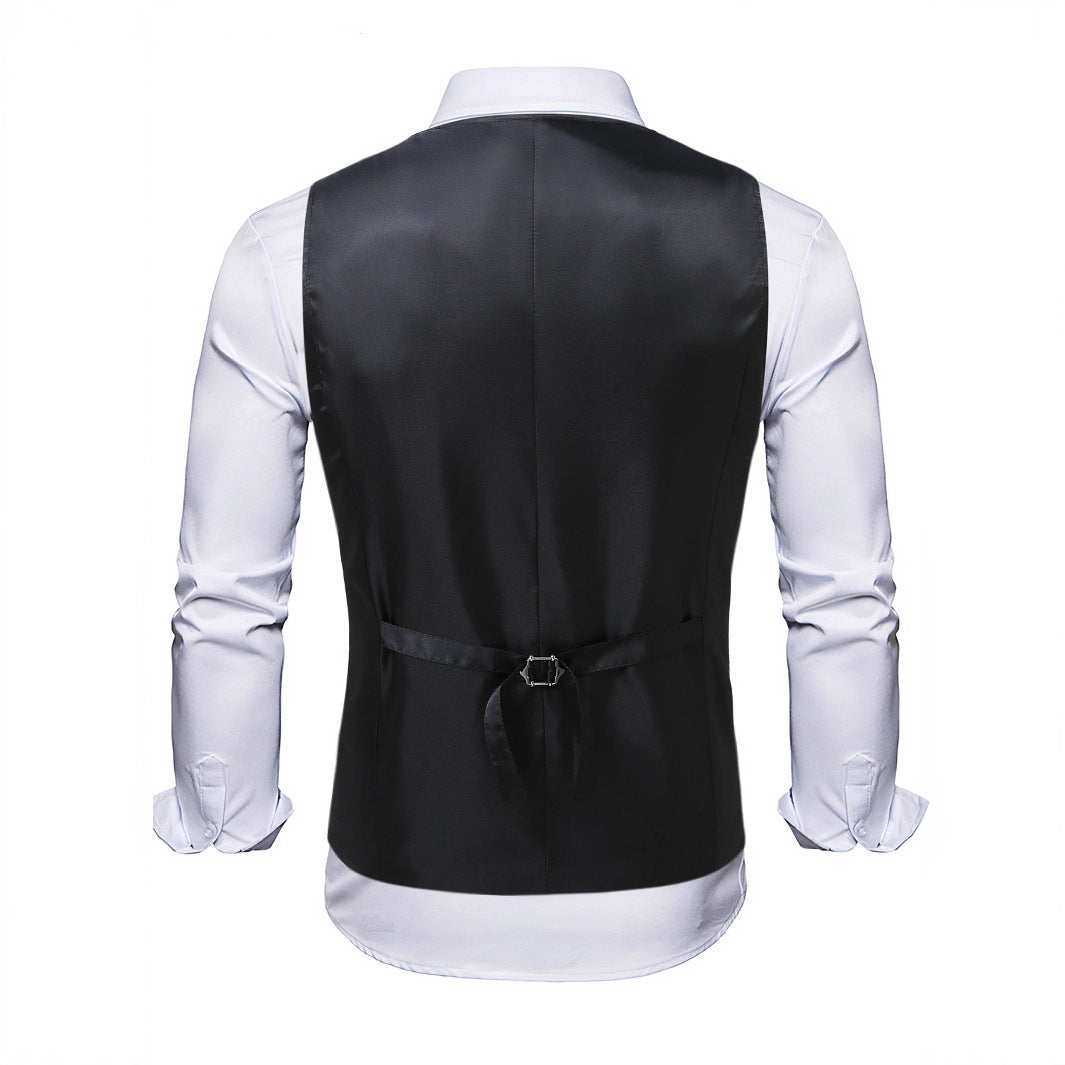 Herren elegante Pailletten-Weste mit floralem Design Aliams