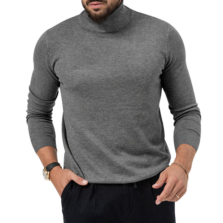Herren eleganter Rollkragenpullover aus hochwertiger Merinowolle Aliams