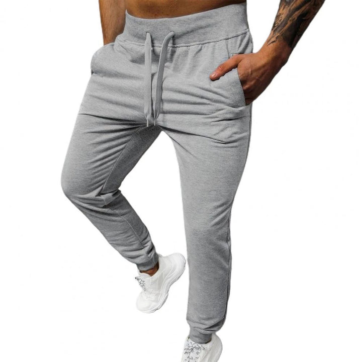 Herren bequeme Jogginghose mit seitlichen Taschen und elastischem Bund Aliams