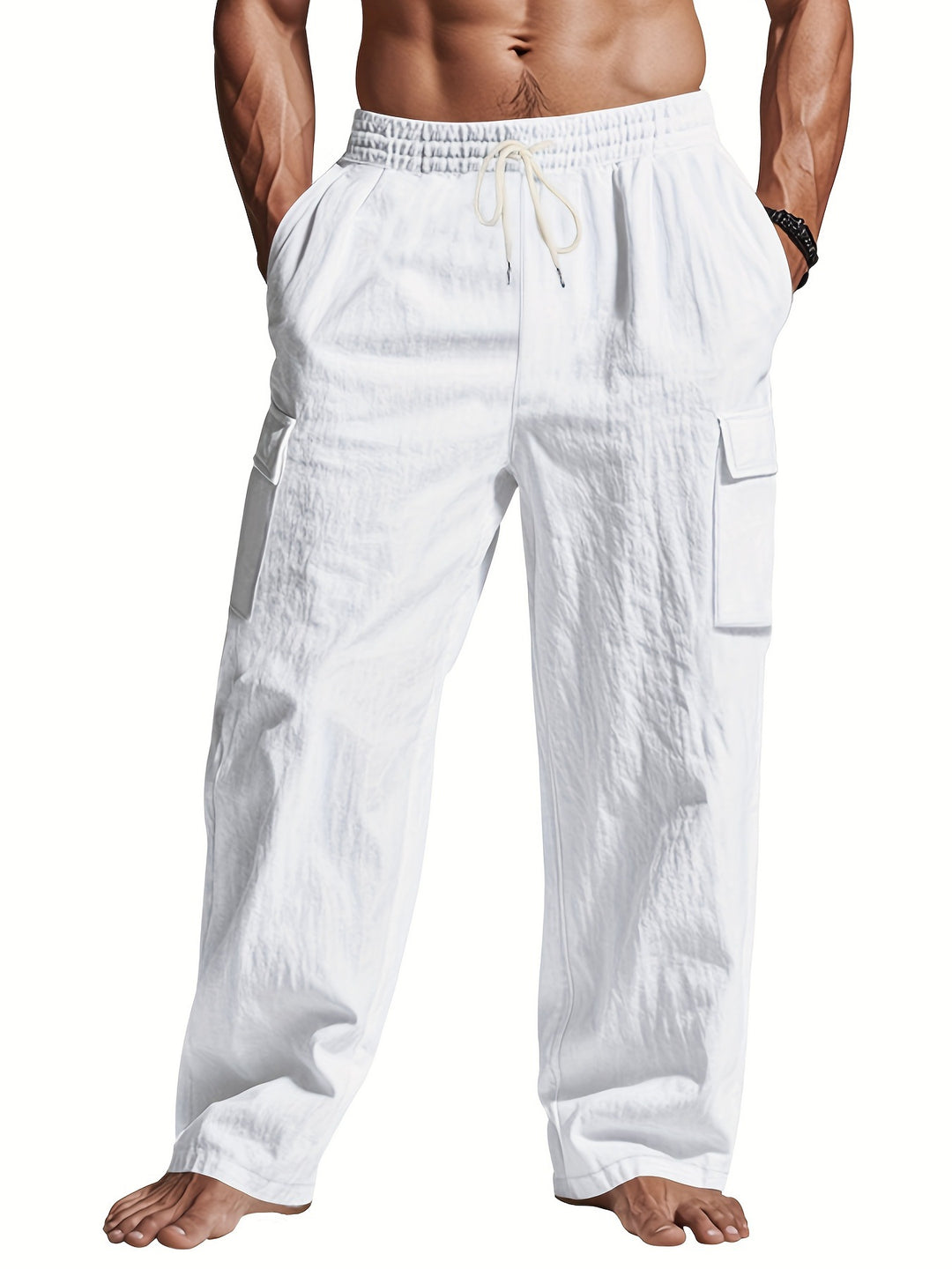 Herren Bequeme Cargo-Hosen Aliams