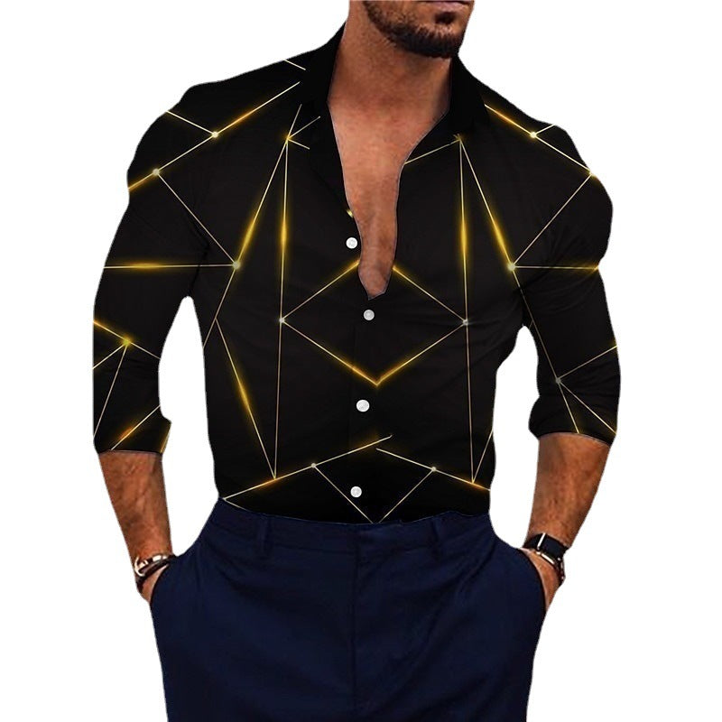 Herren Hemd mit dynamischem Tiermotiv und modernem Schnitt Aliams