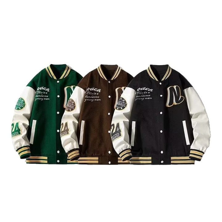 Herren Collegejacke mit klassischen Details Aliams