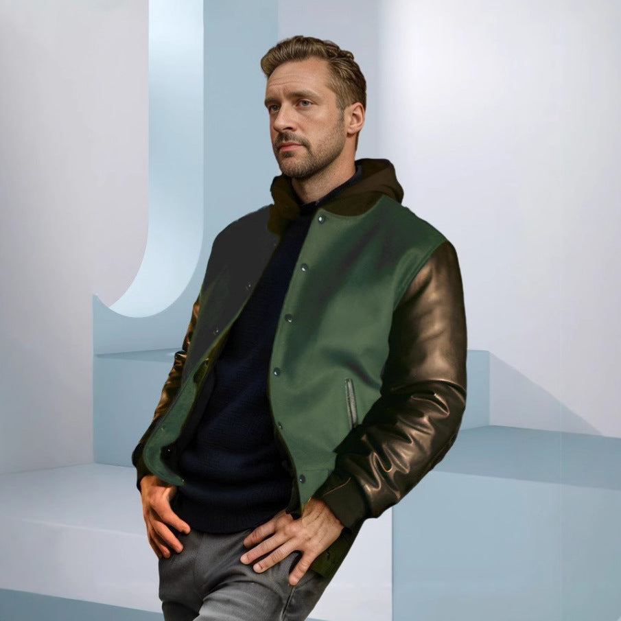 Herren Retro Collegejacke Aliams