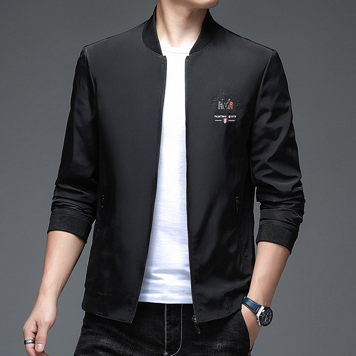 Herren sportliche Trendjacke mit Stickerei Aliams