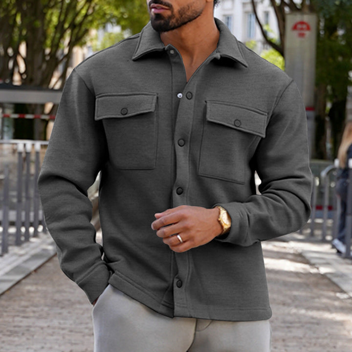 Herrenutility-Jacke mit bequemem Knopfverschluss und praktischen Taschen Aliams