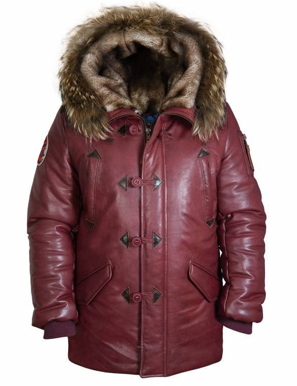 Herren Winterparka mit luxuriösem Kunstpelzkragen und wärmendem Futter Aliams