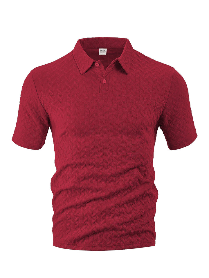Herren Poloshirt mit strukturiertem Obermaterial und modernem Schnitt Aliams