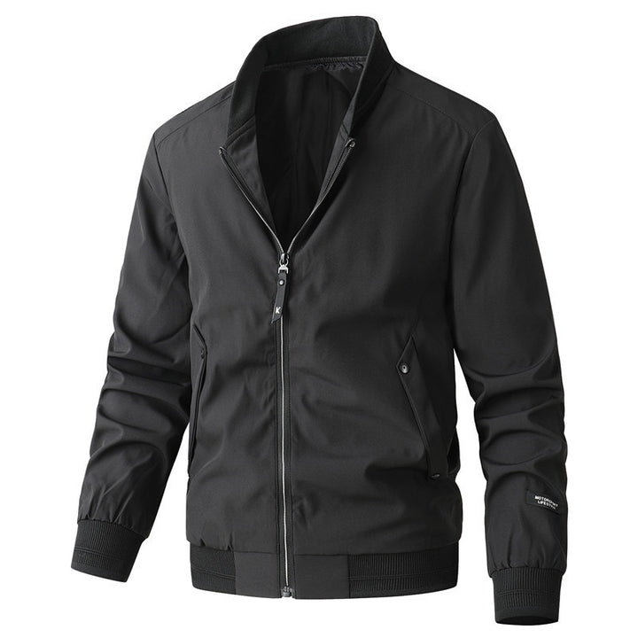 Herren stylische Freizeitjacke mit modischem Stehkragen Aliams