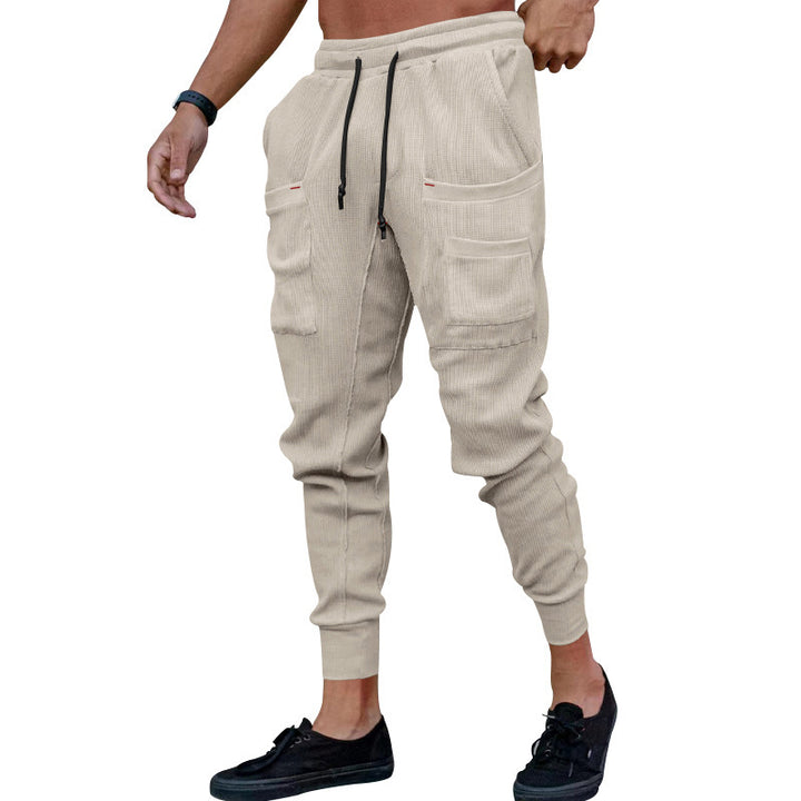 Herren Cargo-Jogginghose mit hochfunktionalen Taschen und flexiblem Bund Aliams
