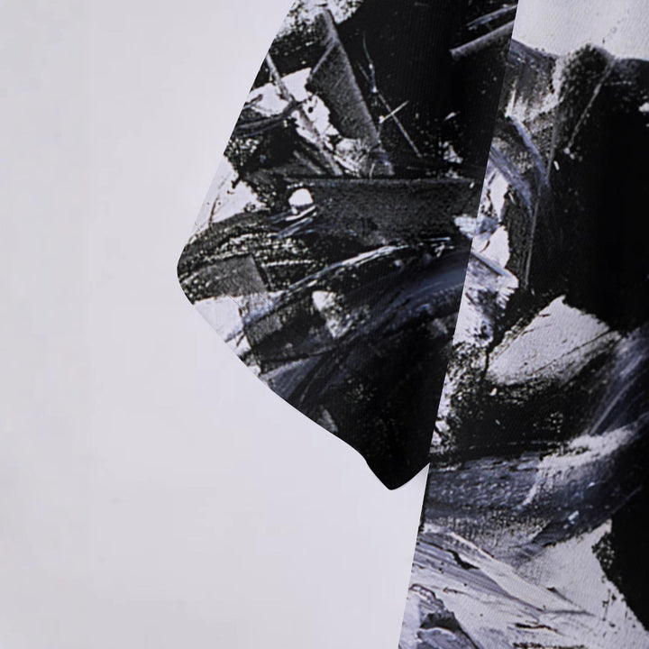 Herren Kurzarm-Hemd mit kreativem Farbdesign und modernem Schnitt Aliams