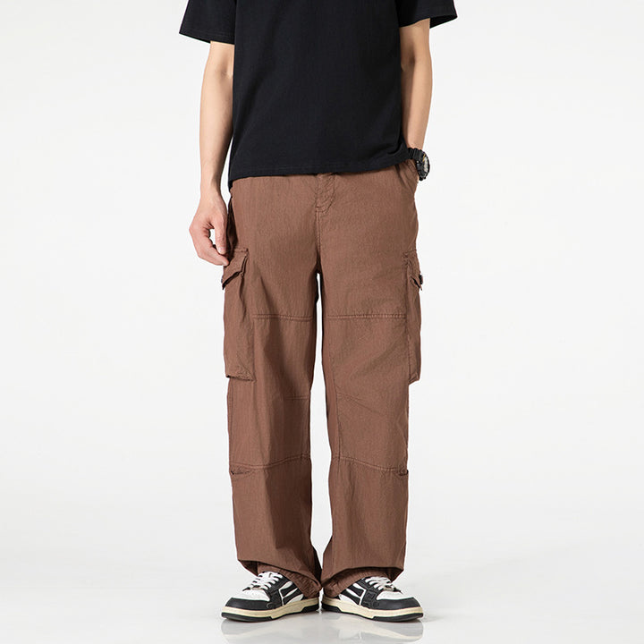 Herren bequeme Cargo-Hose mit praktischen Taschen Aliams