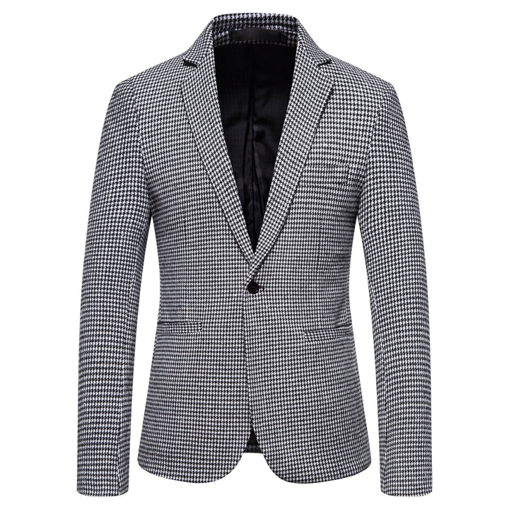 Herren eleganter Blazer mit modernem Schachbrettmuster Aliams