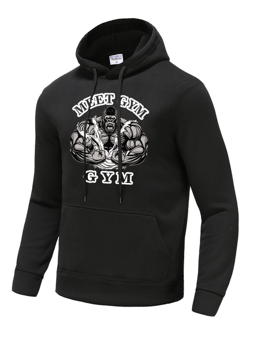 Herren Kapuzenpullover mit sportlichem Grafikdesign Aliams