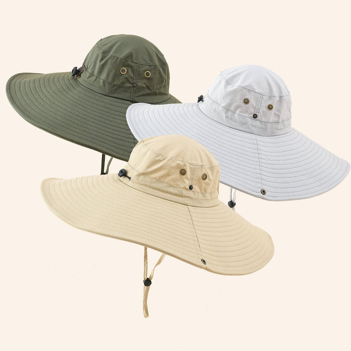 Damen Uv-Schutz Sonnenhut mit Breiter Krempe und Verstellbarem Kinnband Aliams