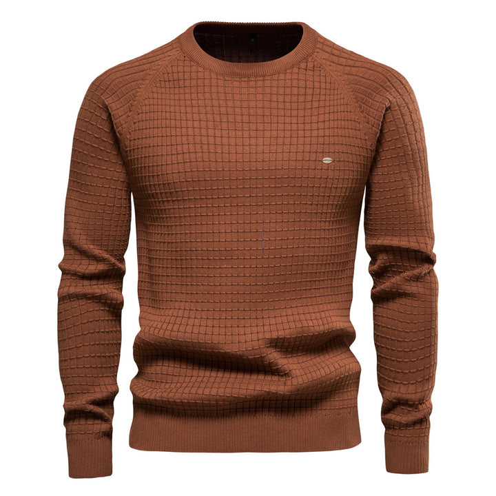 Herren strukturiertes Rundhals Sweatshirt mit modernem Design Aliams