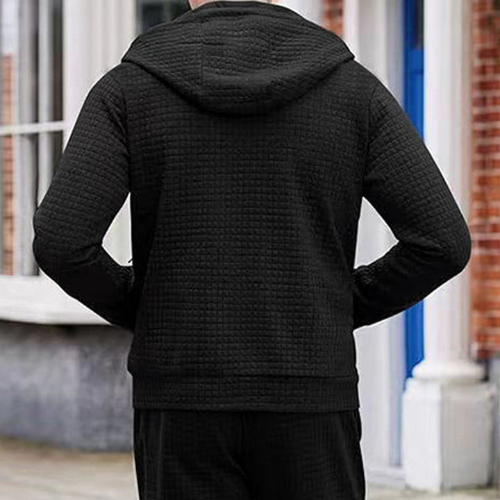 Herren stylische Jacke mit strukturiertem Design und praktischem Reißverschluss Aliams