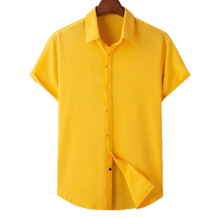 Herren Kurzarmhemd aus atmungsaktivem Material mit modernem Schnitt Aliams