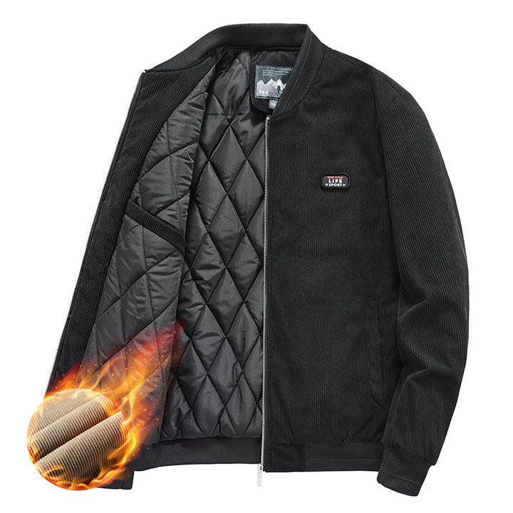 Herren Bomberjacke mit isolierendem Innenfutter und praktischem Stehkragen Aliams