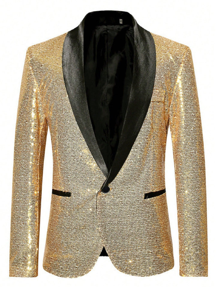 Herren glamouröser Paillettenblazer Aliams 1760556863