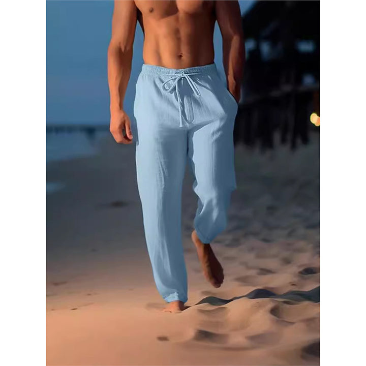 Herren atmungsaktive Strandhose mit verstellbarem Bund Aliams