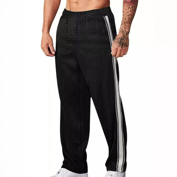 Herren Sportliche Freizeithose mit seitlichen Streifen Aliams