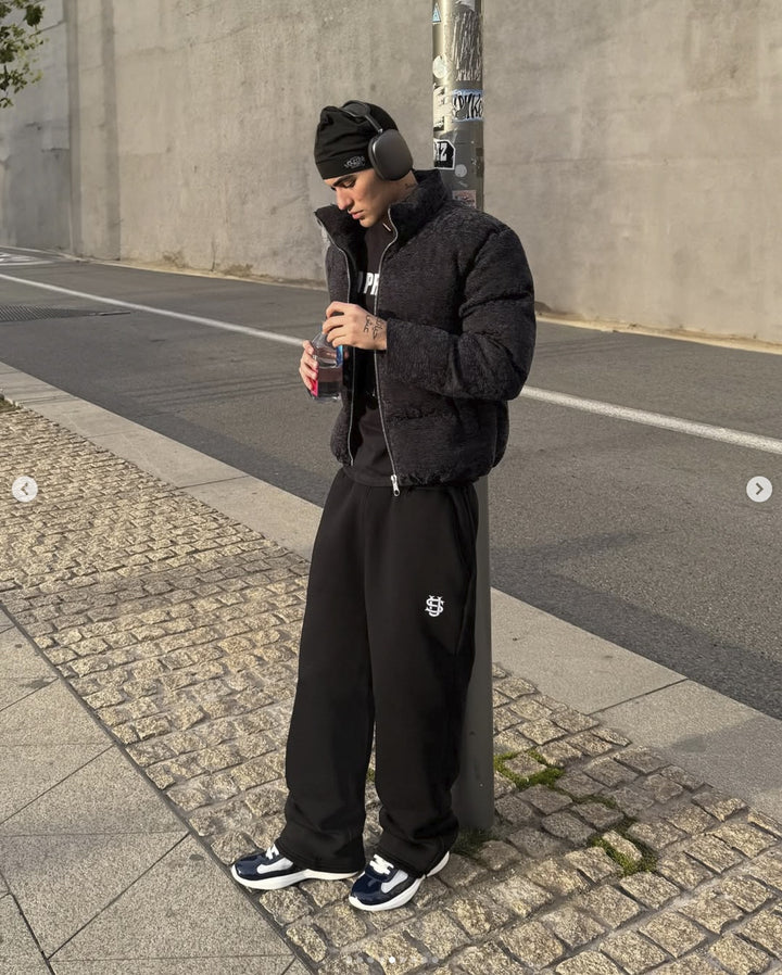 Herren sportliche Outdoor-Jacke mit hohem Kragen Aliams