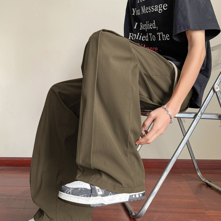 Herren elegante Freizeithose im stilvollem Schnitt mit elastischem Bund Aliams