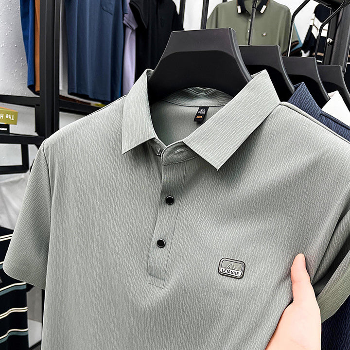 Herren Freizeit Polohemd mit strukturiertem Gewebe Aliams