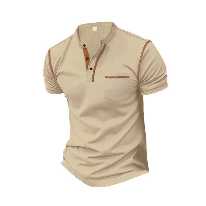 Herren Poloshirt mit modernem Kragen und praktischen Knopfdetails Aliams