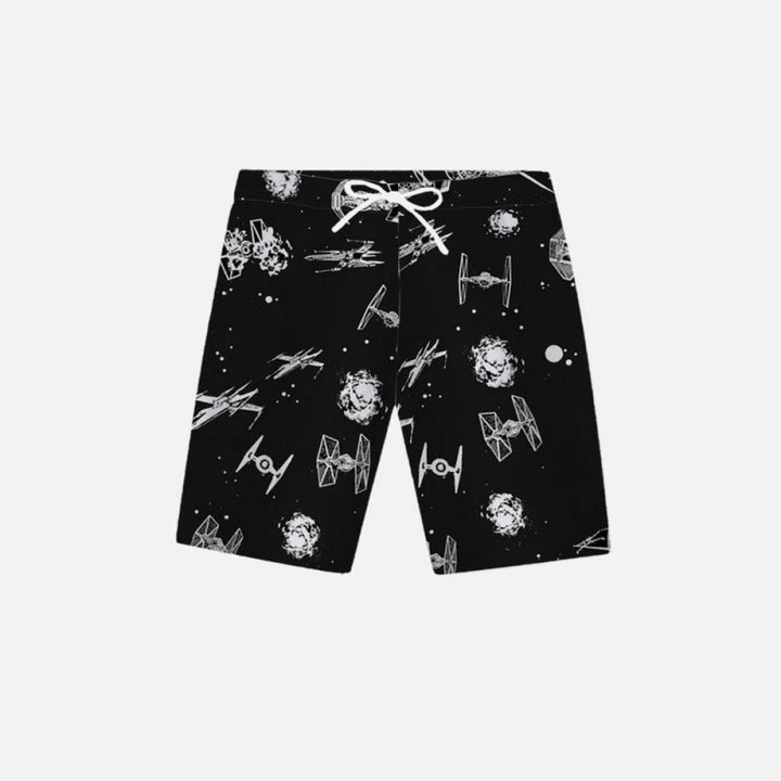 Herren Grafik Psychedelischer Druck Badehose Aliams