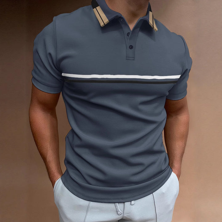 Herren Freizeit Stylisches Sport Polo Aliams