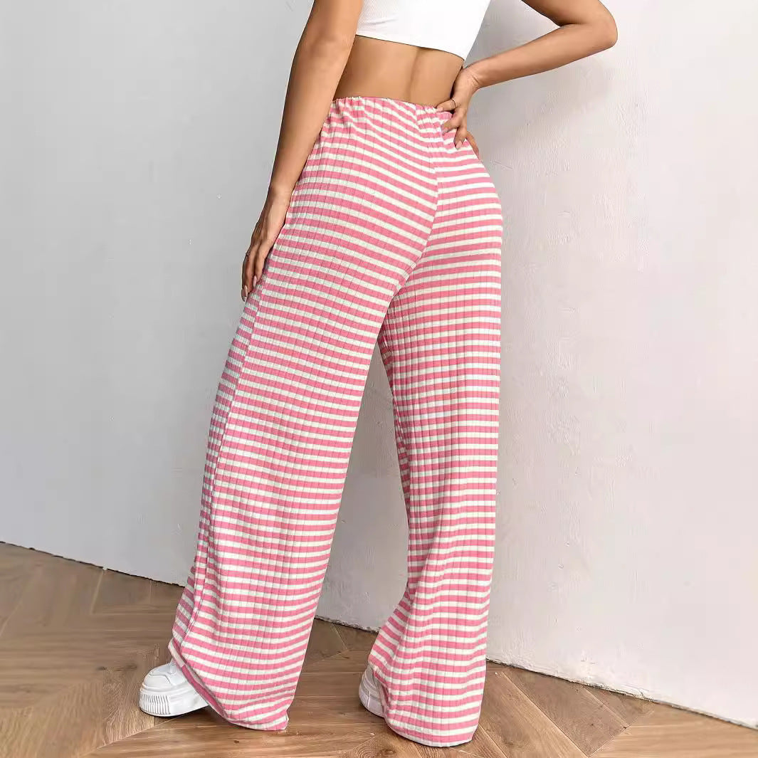 Damen komfortable Relaxhose mit weitem Schnitt und verstellbarem Kordelzug Aliams