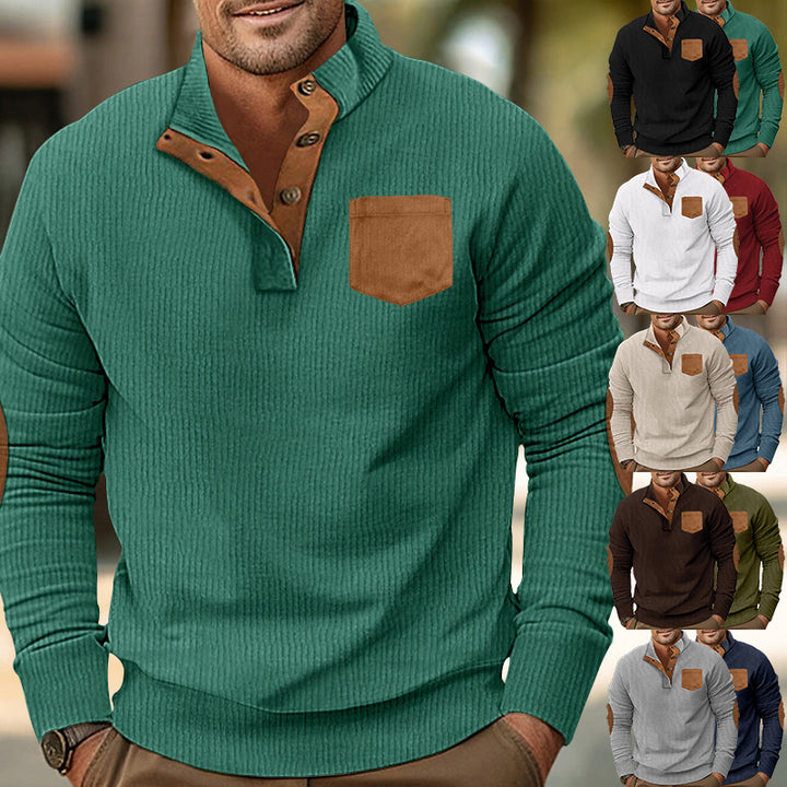Herren Sweatshirt mit kontrastierenden Details Aliams
